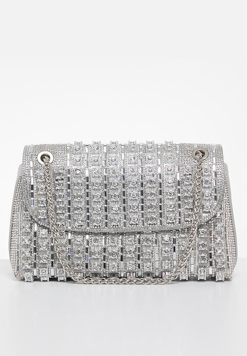 Sparkly Rhinestone Crossbody Bag, Chain Strap Diamond Purse