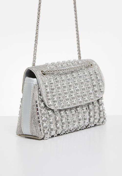 Sparkly Rhinestone Crossbody Bag, Chain Strap Diamond Purse